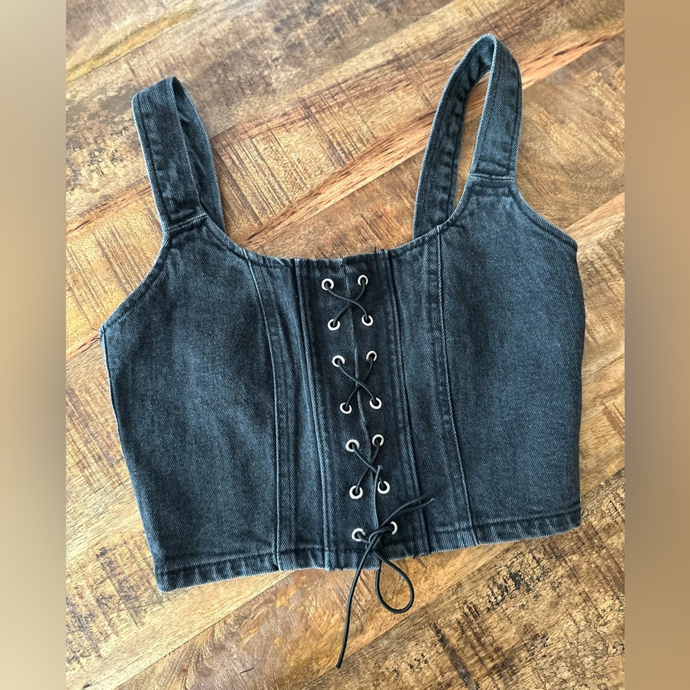 Women’s Wild Fable Black Denim Top
